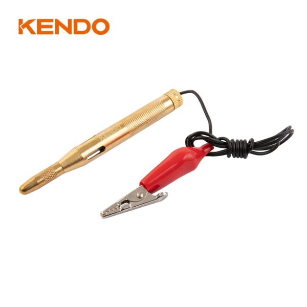 Bút thử điện DC 6-24V thân bằng đồng Kendo - 20906