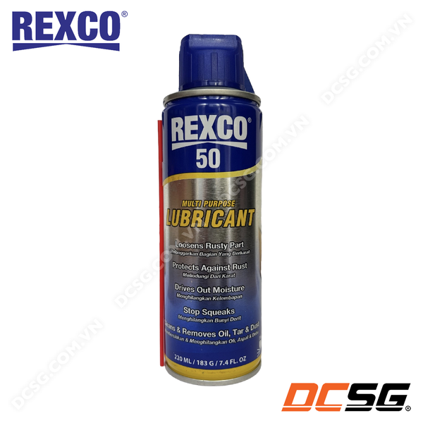 Chai xịt chống rỉ sét và bôi trơn đa năng REXCO 50