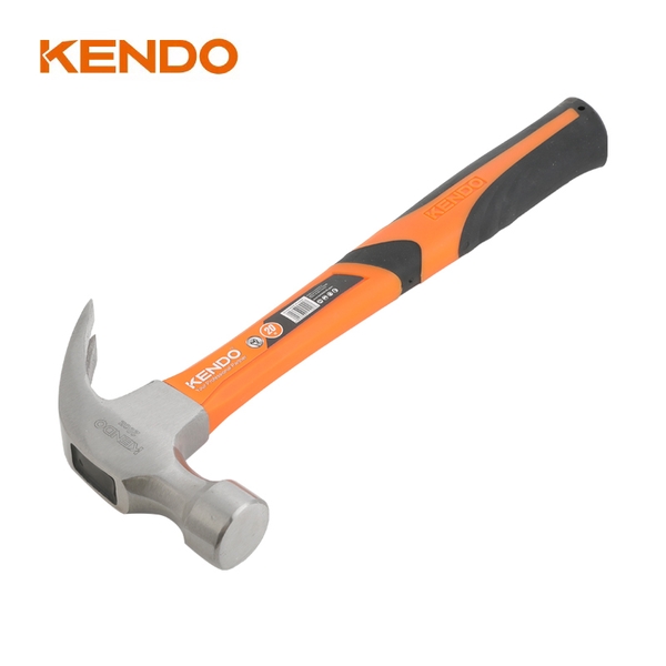 Búa nhổ đinh tay cầm bằng sợi thủy tinh  565g / 20oz Kendo -25100