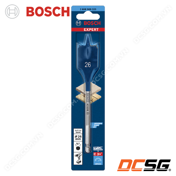 Mũi khoét gỗ đuôi cá SelfCut 17x152mm Bosch 2608595488