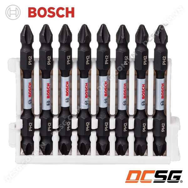 Bộ 8 mũi vặn vít bake 2 đầu PH2x65mm Impact Control Bosch 2608522337