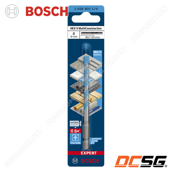 Mũi khoan đa năng chuôi lục giác HEX-9 MultiConstruction BOSCH