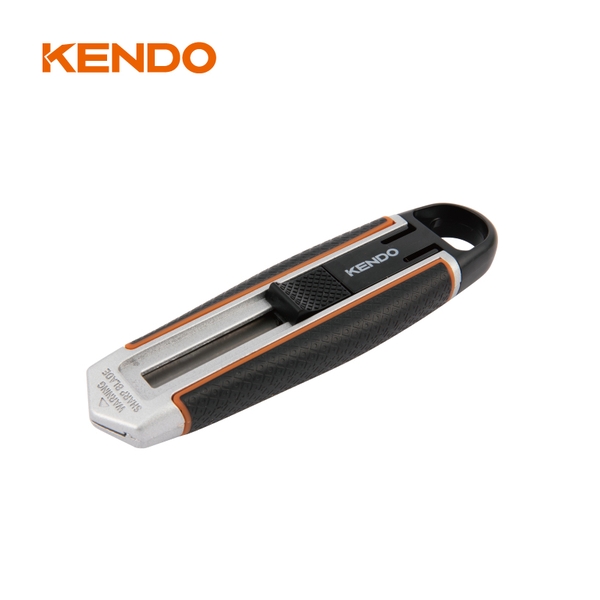 Dao rọc giấy 18mm lưỡi tự rút an toàn Kendo - 30923