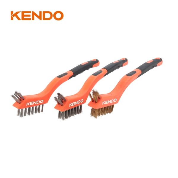 Bộ bàn chải mini 3 cái kích thước 175mm Kendo - 31101