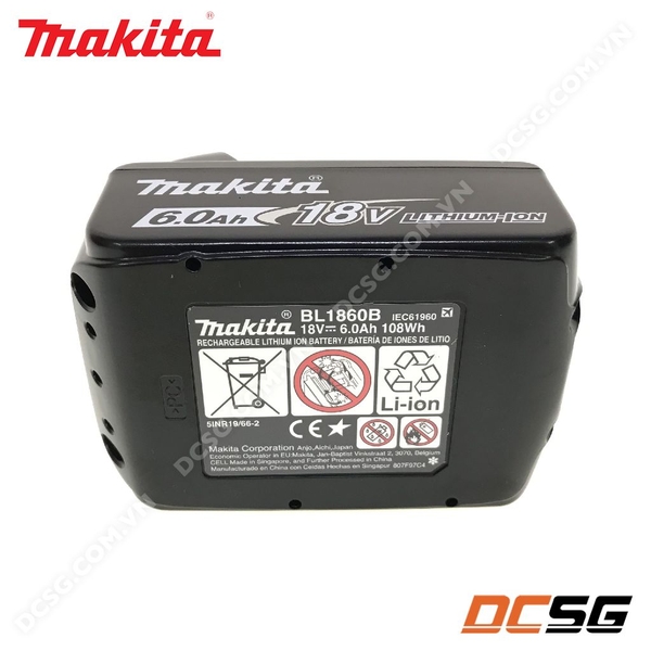 Pin BL1860B Li-Ion/18V/6.0Ah Makita (hàng tách bộ)