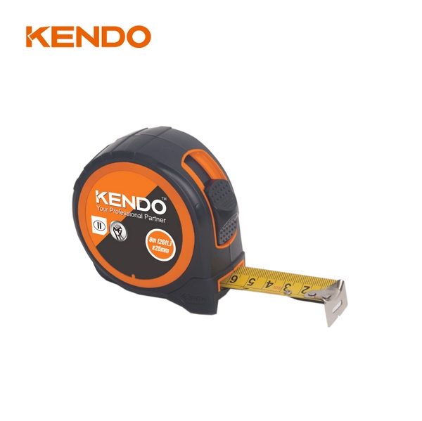 Thước cuộn thép hệ mét và inch 5m 16ft × 19mm Kendo -35012