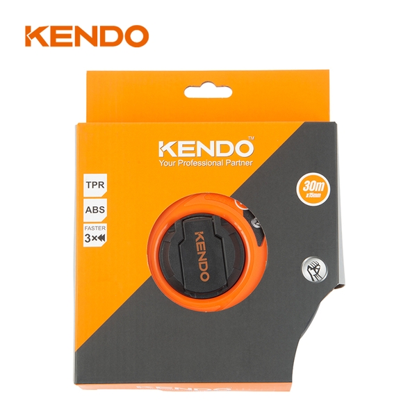 Thước cuộn sợi thủy tinh kích thước 50m × 15mm Kendo -35174