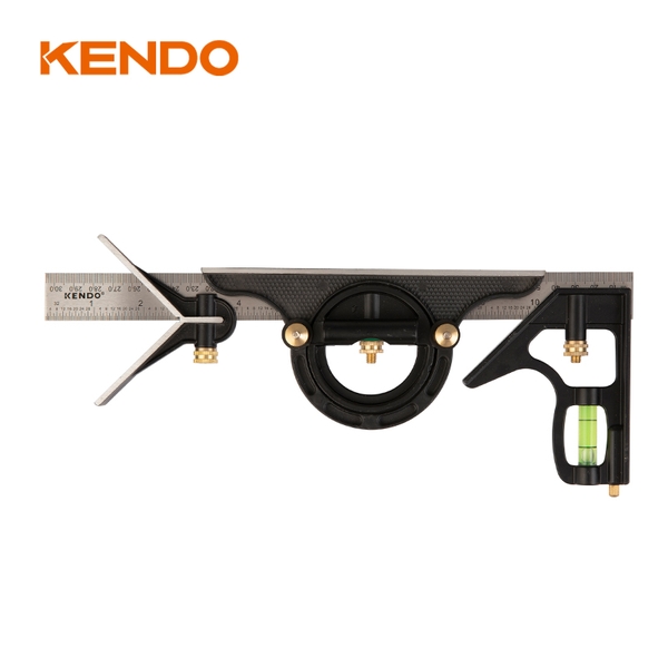 Thước góc thủy đa năng đo hệ mét và inch kích thước 12 inch 300mm Kendo - 35320