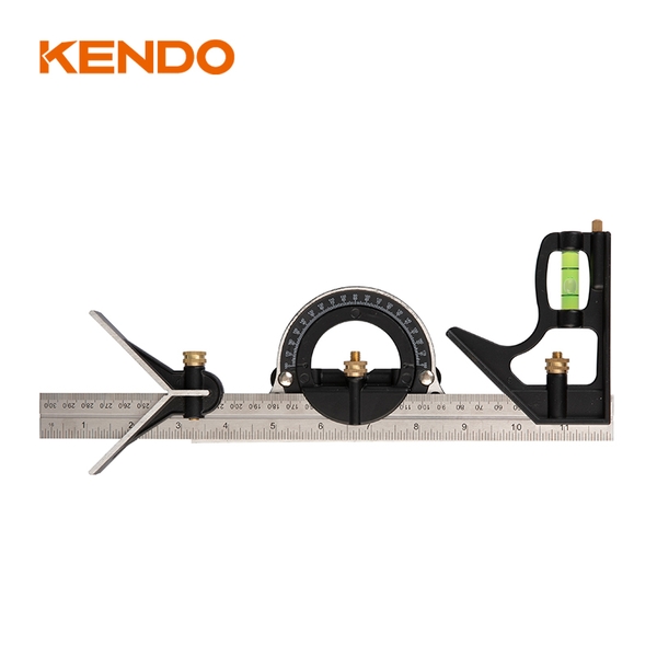 Thước góc thủy đa năng đo hệ mét và inch kích thước 12 inch 300mm Kendo - 35320