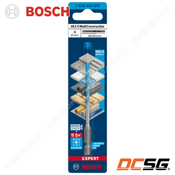 Mũi khoan đa năng chuôi lục giác HEX-9 MultiConstruction BOSCH