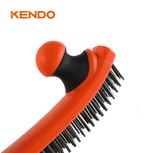 Bàn chải sợi thép 5x32 hàng tay cầm mềm dễ dàng cầm nắm Kendo - 31401