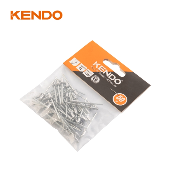 50pc round-head sealed Metal semi-hollow Rivets for leathers Kendo - 45614