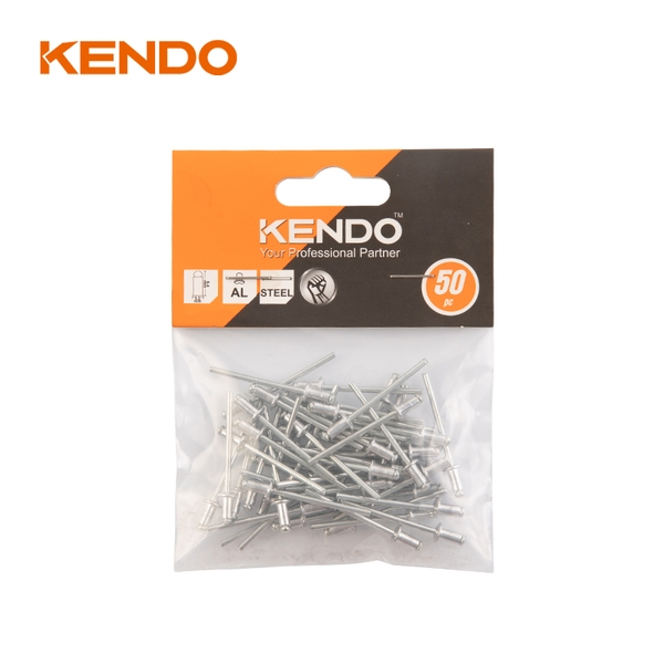 50pc round-head sealed Metal semi-hollow Rivets for leathers Kendo - 45614