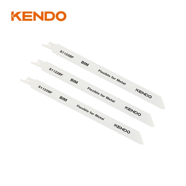 Bộ 2 lưỡi cưa kiếm cắt kim loại S1122BF, 225x19x 0.9-1.8mm/ 14TPI - Bi-metal Kendo - 46301205