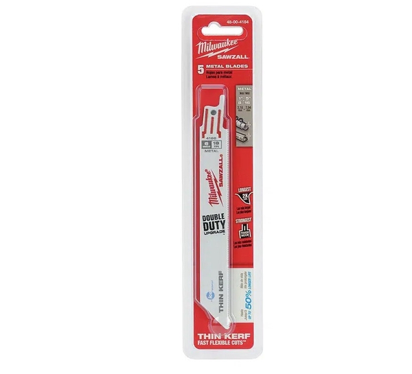 Lưỡi cưa kiếm sắt TORCH loại mỏng T18-152.4mm Milwaukee 48-00-4184 Makita 48-00-4184