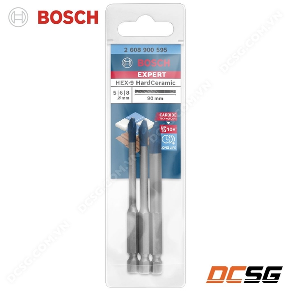 Mũi khoan gạch cứng chuôi lục giác HEX-9 BOSCH