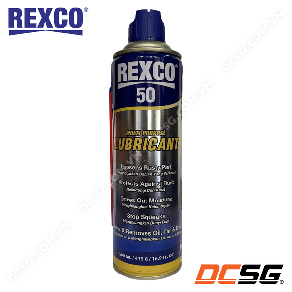 Chai xịt chống rỉ sét và bôi trơn đa năng REXCO 50