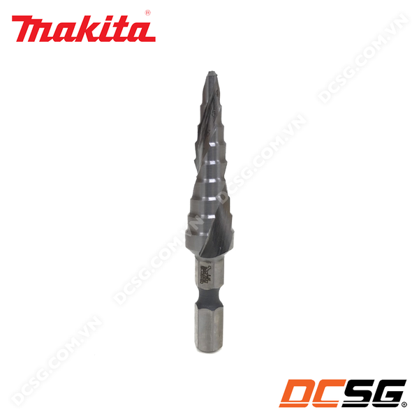 Mũi khoan bậc rãnh xoắn 4.0-12mm chuôi lục giác Makita D-46458