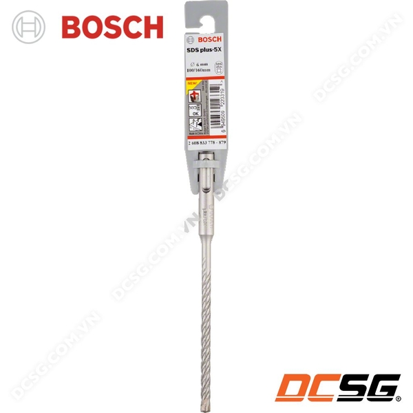 Mũi khoan bê tông hợp kim 4 cạnh SDS Plus-5X Bosch