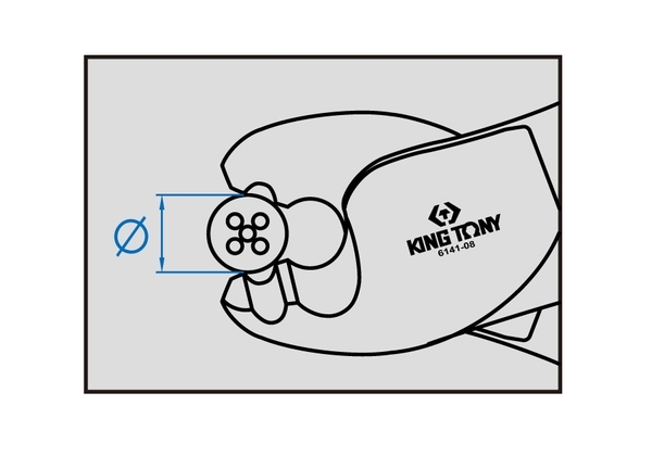 Kìm cắt cáp điện dài 150mm Kingtony 6141-06C