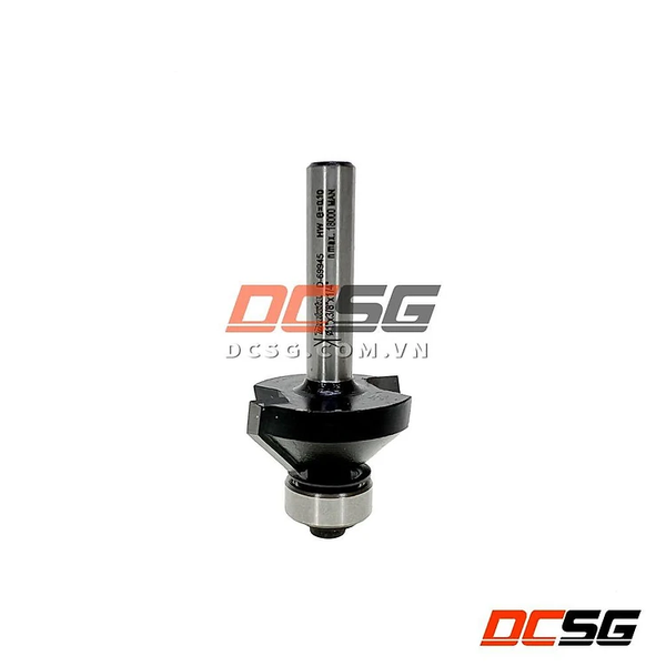 Mũi phay vát cạnh xiên ổ bi 1/4