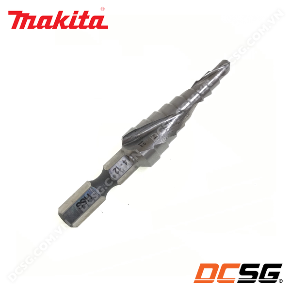 Mũi khoan bậc rãnh xoắn 4.0-12mm chuôi lục giác Makita D-46458