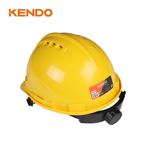 Mũ bảo hộ an toàn màu vàng bằng nhựa ABS Kendo - 76012