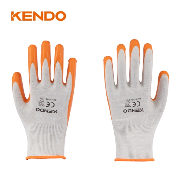 Găng tay bảo hộ tráng Nitrile size 10 inch (XL) - 76121 Kendo