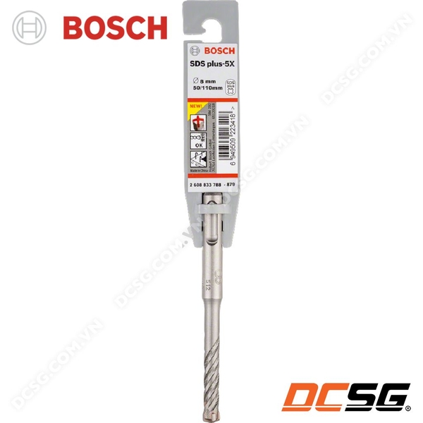 Mũi khoan bê tông hợp kim 4 cạnh SDS Plus-5X Bosch