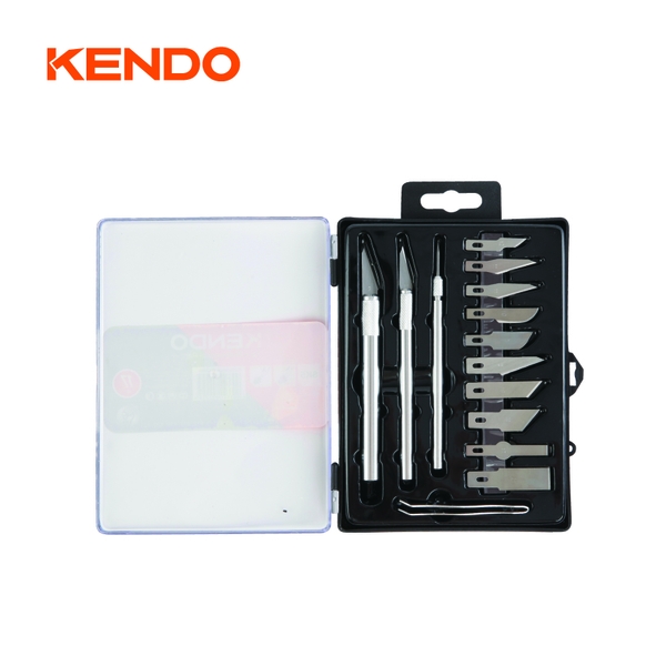 Bộ dao khắc chính xác 17 chi tiết Kendo - 80202