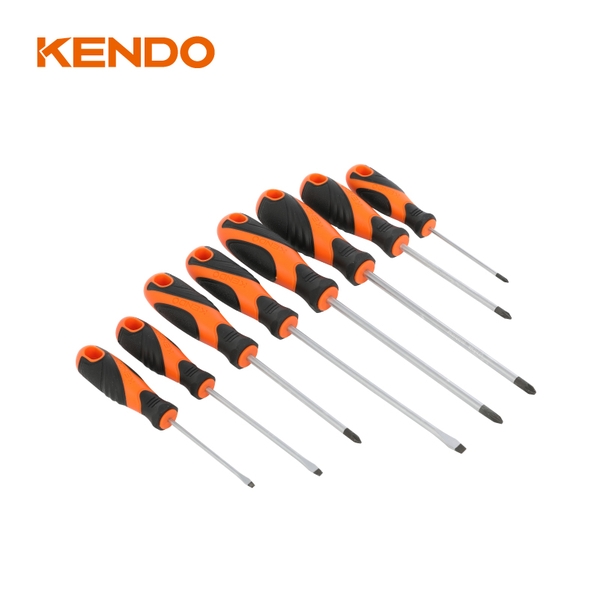 Bộ tua vít 8 cái (đầu PH, PZ và dẹp) Kendo - 85115