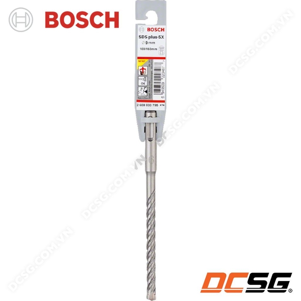 Mũi khoan bê tông hợp kim 4 cạnh SDS Plus-5X Bosch