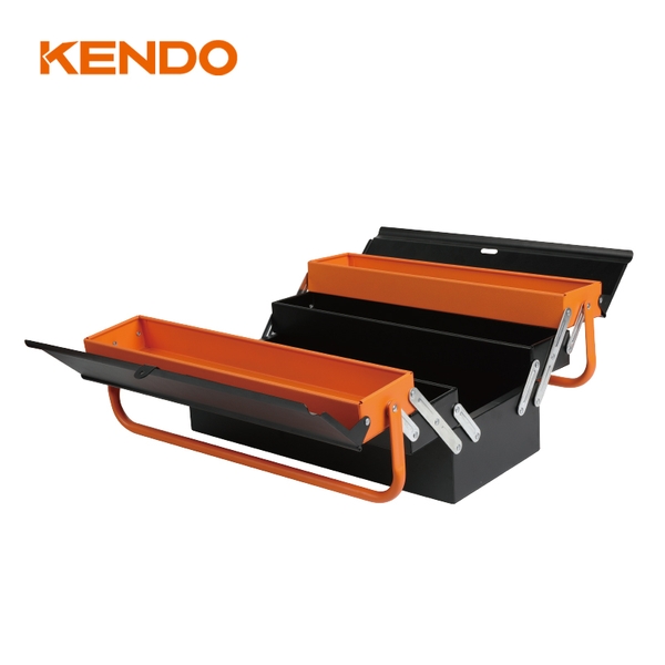 Hộp dụng cụ bằng kim loại ngăn kéo 5 khay kích thước 46x20x20.5cm Kendo - 90204