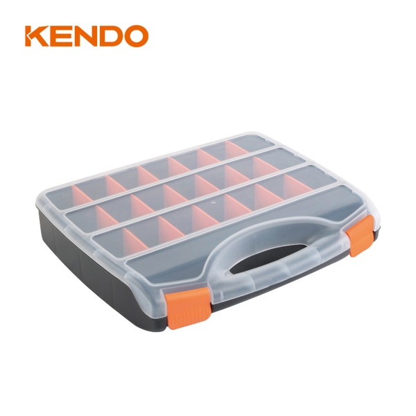 Hộp nhựa đựng đồ nghề 23 ngăn kích thước 38 x 31 x 7 cm Kendo - 90223