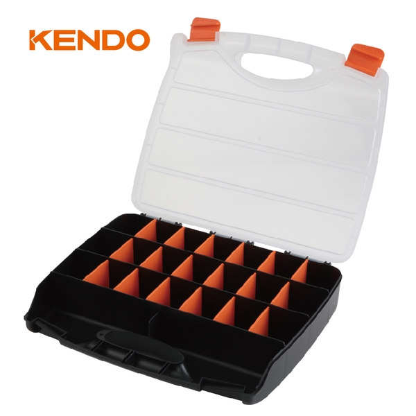 Hộp nhựa đựng đồ nghề 23 ngăn kích thước 38 x 31 x 7 cm Kendo - 90223