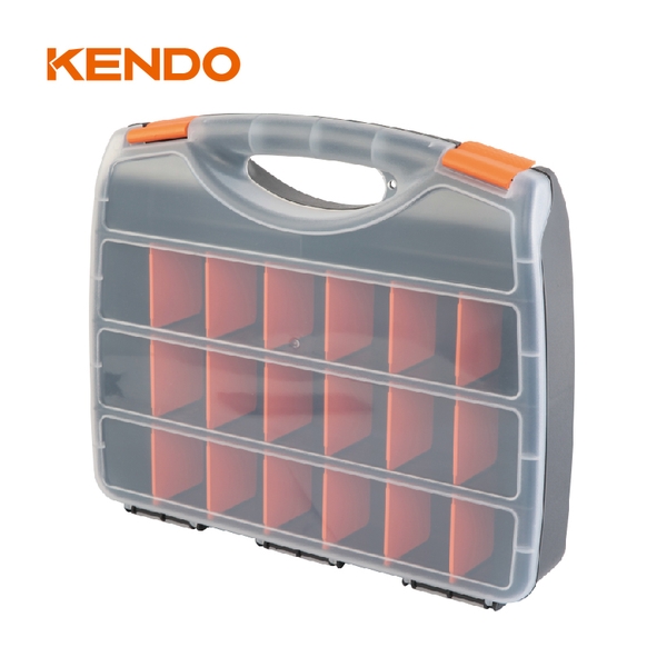 Hộp nhựa đựng đồ nghề 23 ngăn kích thước 38 x 31 x 7 cm Kendo - 90223