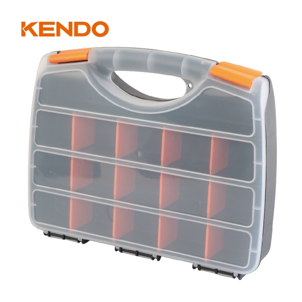 Hộp nhựa đựng đồ nghề 17 ngăn kích thước 32.9 x 25.5 x 6 cm Kendo - 90224