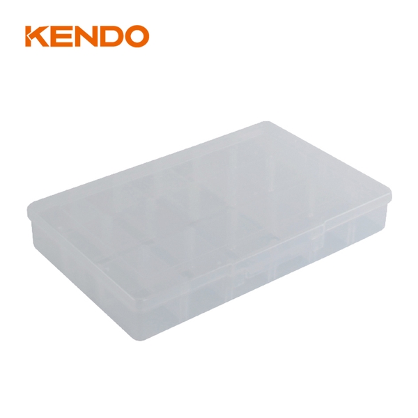 Hộp nhựa đựng vít 18 ngăn có thể tháo rời được kích thước 31 x 20 x 4.5 cm Kendo - 90225