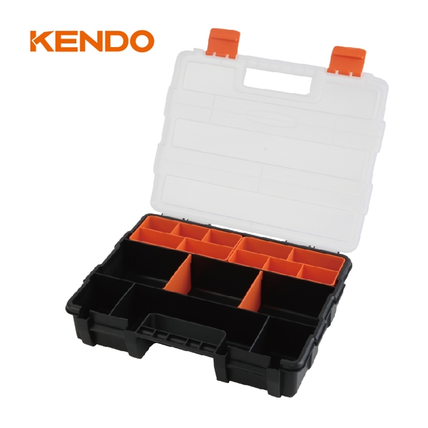 Hộp nhựa đựng đồ nghề 16 ngăn kích thước 29 x 22 x 6 cm Kendo - 90236
