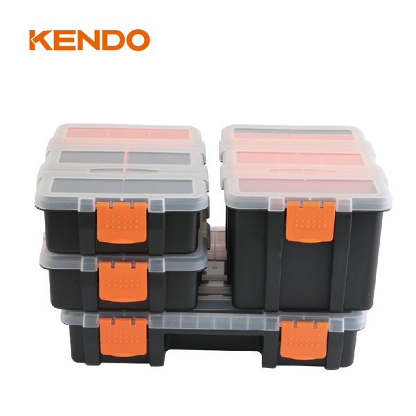Hộp nhựa đựng đồ nghề 4 trong 1 (4 cái/bộ) Kendo - 90237
