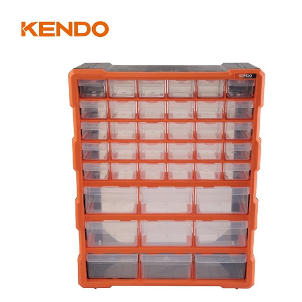 Tủ nhựa đựng linh kiện 39 ngăn kích thước 47.5 x 38 x 16 cm Kendo - 90248