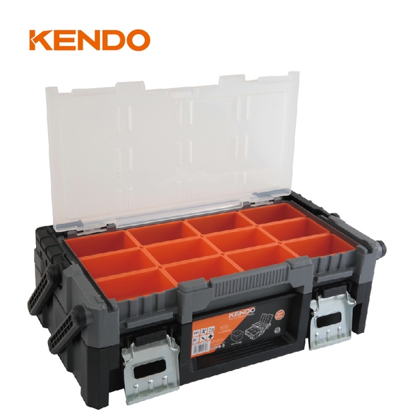 Hộp nhựa đựng dụng cụ nhiều ngăn kích thước 46 × 24 × 14.5cm Kendo - 90271