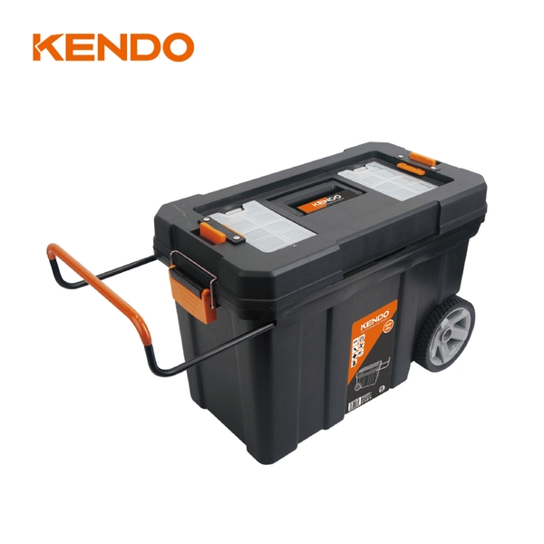 Hộp nhựa đựng dụng cụ có bánh xe kích thước 60 × 30 × 39 cm Kendo - 90274