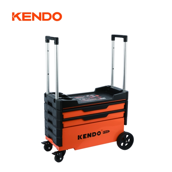 Xe đẩy dụng cụ gấp gọn kích thước 70 × 38 × 53.5 / 90 cm Kendo - 90333