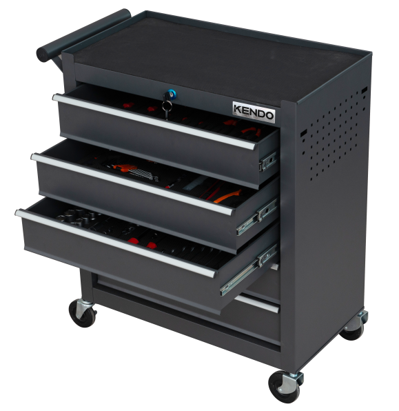 Bộ dụng cụ  tủ 5 ngăn kéo 145 chi tiết Kendo - 90323