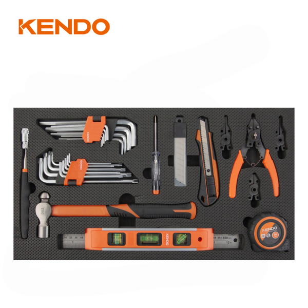 Bộ dụng cụ  tủ 5 ngăn kéo 145 chi tiết Kendo - 90323