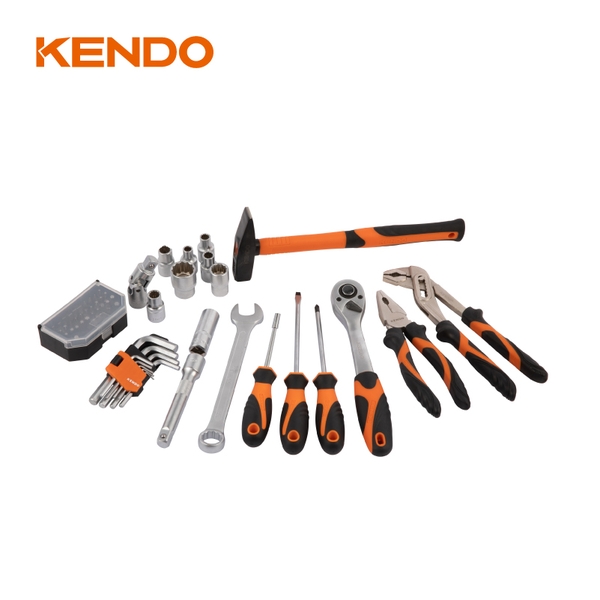 Bộ dụng cụ sửa chữa ô tô, cơ khí 76 chi tiết Kendo - 90704