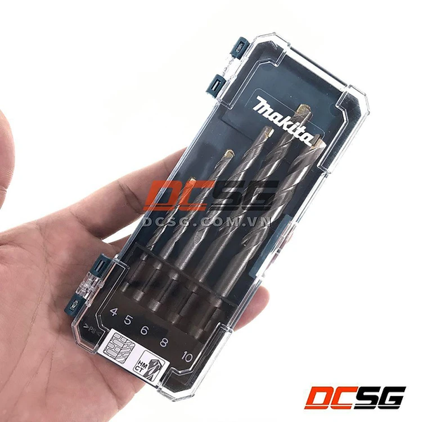Bộ mũi khoan T.C.T chuôi thẳng (5 Cái/ bộ) Makita D-72877