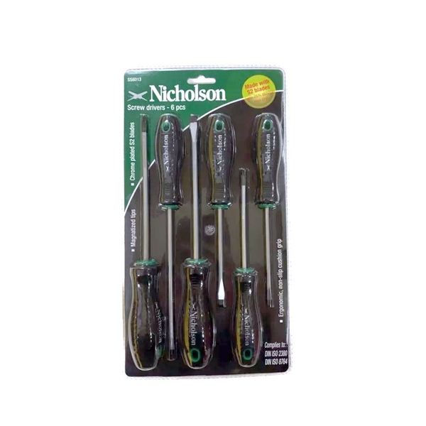 Bộ tuốt nơ vít (6 cây) Nicholson SS6013
