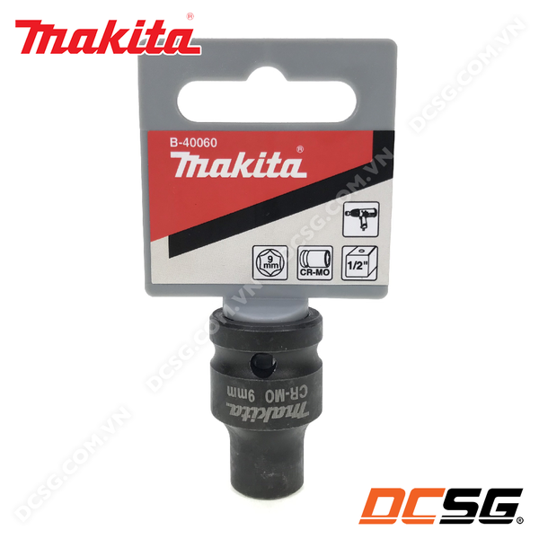 Đầu tuýp đen ngắn 6 cạnh thép CR-MO chuôi 1/2 inch Makita